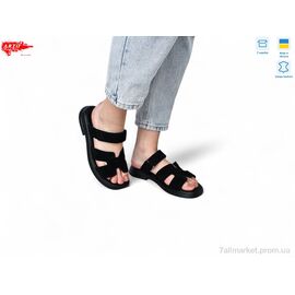 Фотография Босоножки женские летние Лето 182 чорний з. (8 пар р.36-41) "ARTO" недорого оптом от прямого поставщика