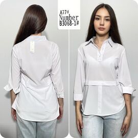 Блузка жіноча B3068-1 white р.S-2XL "BASE" недорого оптом від прямого постачальника