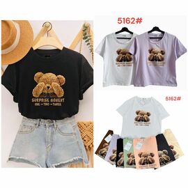 Фотография Футболка женская 5132 mix р.44-48 "Katty" недорого оптом от прямого поставщика