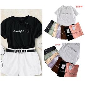 Фотография Футболка женская 5175 mix р.44-48 "Katty" недорого оптом от прямого поставщика