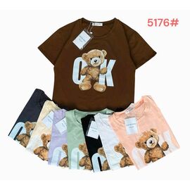 Фотография Футболка женская 5176 mix р.44-48 "Katty" недорого оптом от прямого поставщика