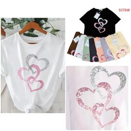 Фотография Футболка женская 5179 mix р.44-48 "Katty" недорого оптом от прямого поставщика