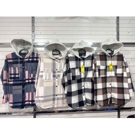 Фотография Рубашка женская SH93 brown р.42-48 "FLORA" недорого оптом от прямого поставщика