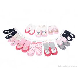 Пінетки Зима Пінетки дівчинка mix (16-21) (12 пар р.16-21) "OL" недорого оптом від прямого постачальника