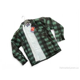 Фотография Мужская рубашка Весна/осень 101-9 green (10 шт. р.сетка M-4XL) "Verton" недорого оптом от прямого поставщика