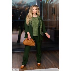 Фотография Костюм двойка женский пиджак и брюки большие размеры р.50-52;54-56;58-60;62-64 (8цв) "LETTI" купить недорого от прямого поставщика