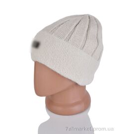 Жіноча шапка Зима 9-18 beige (5 шт. р.сіткаOne size) "TUZZI" недорого оптом від прямого постачальника