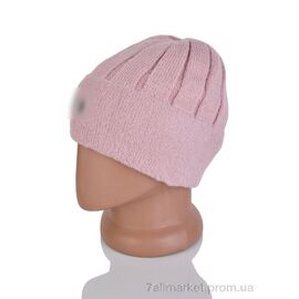 Жіноча шапка Зима 9-18 pink (5 шт. р.сіткаOne size) "TUZZI" недорого оптом від прямого постачальника