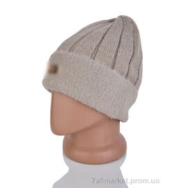 Жіноча шапка Зима 9-18 d.beige (5 шт. р.сіткаOne size) "TUZZI" недорого оптом від прямого постачальника