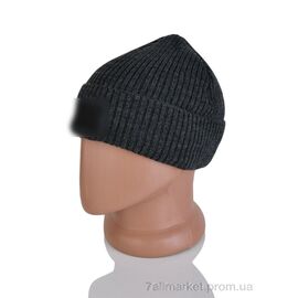 Шапка чоловіча Зима 9-19 grey (5 шт. р.сіткаOne size) "TUZZI" недорого оптом від прямого постачальника