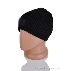 Шапка чоловіча Зима 9-20 black (5 шт. р.сіткаOne size) "TUZZI" недорого оптом від прямого постачальника