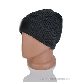 Шапка чоловіча Зима 9-20 grey (5 шт. р.сіткаOne size) "TUZZI" недорого оптом від прямого постачальника