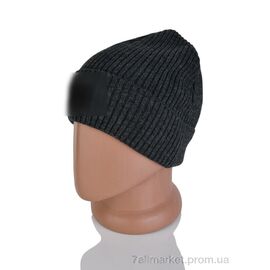 Шапка чоловіча Зима 9-21 grey (5 шт. р.сіткаOne size) "TUZZI" недорого оптом від прямого постачальника