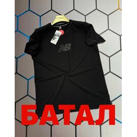 Футболка чоловіча 4649 black р.2XL-6XL "Alex Clothes" недорого оптом від прямого постачальника