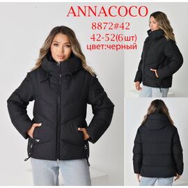 Фотография Куртка женская зимняя 8872 black р.42-52 "DKNSEL" недорого оптом от прямого поставщика