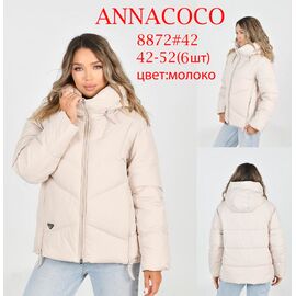 Фотография Куртка женская зимняя 8872 milk р.42-52 "DKNSEL" недорого оптом от прямого поставщика