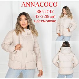 Фотография Куртка женская зимняя 8851 milk р.42-52 "DKNSEL" недорого оптом от прямого поставщика