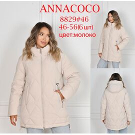 Фотография Куртка женская зимняя 8829 milk р.46-56 "DKNSEL" недорого оптом от прямого поставщика