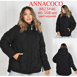 Фотография Куртка женская зимняя 8823 black р.46-56 "DKNSEL" недорого оптом от прямого поставщика