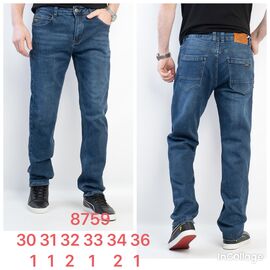 Джинси чоловічі 8759 blue р.30-36 "God Baron" недорого оптом від прямого постачальника