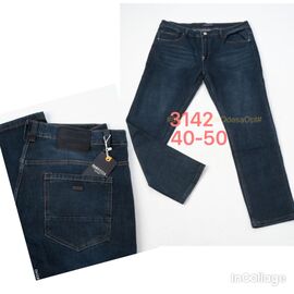 Джинси чоловічі 3142 blue р.40-50 "God Baron" недорого оптом від прямого постачальника