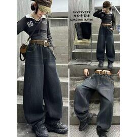 Фотография Джинсы детские на девочку 252208 navy р.22-26 "Meloria" недорого оптом от прямого поставщика