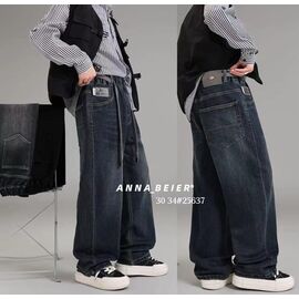 Фотография Джинсы детские унисекс 252637 navy р.30-34 "Meloria" недорого оптом от прямого поставщика