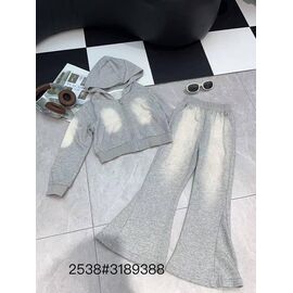 Фотография Костюм детский спортивный на девочку 2538 grey р.120-160 "Meloria" недорого оптом от прямого поставщика