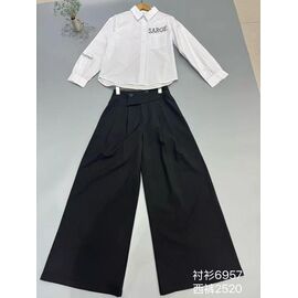 Штани дитячі на дівчинку 6957 black р.130-170 "Meloria" недорого оптом від прямого постачальника