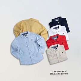 Фотография Рубашка детская на мальчика 90310-1 l.blue р.2-8 "Meloria" недорого оптом от прямого поставщика