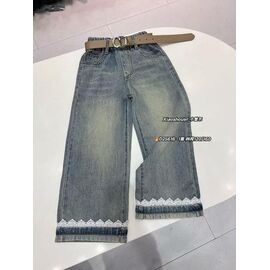 Джинси дитячі на дівчинку D25618 blue р.120-160 "Meloria" недорого оптом від прямого постачальника