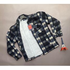 Сорочка чоловіча тепла VR74 navy р.M-4XL "Verton" недорого оптом від прямого постачальника