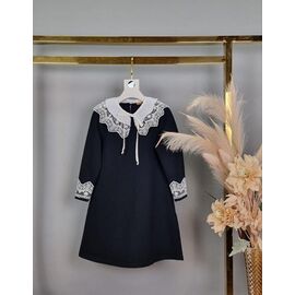 Фотография Платье детское на девочку 5073 navy р.116-134 "Delfinka" недорого оптом от прямого поставщика