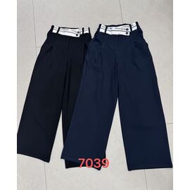 Штани дитячі на дівчинку 7039 black р.130-170 "Delfinka" недорого оптом від прямого постачальника