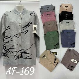 Фотография Кофта женская AF169 mix р.54-58 "PALMIRA" недорого оптом от прямого поставщика