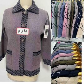 Фотография Кофта женская K590 mix р.48-54 "PALMIRA" недорого оптом от прямого поставщика