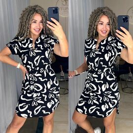 Фотография Платье летнее женское 20-5 black р.42-52 "LINDA" недорого оптом от прямого поставщика