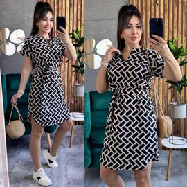 Фотография Платье летнее женское 20-6 black р.42-52 "LINDA" недорого оптом от прямого поставщика