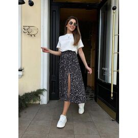 Спідниця жіноча 6026 black р.42-50 "LINDA" недорого оптом від прямого постачальника