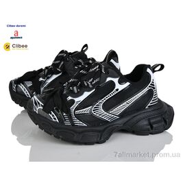 Кросівки дитячі модні Весна/осінь TD603-1 black (7 пар р.31-37) "Clibee-Doremi" недорого оптом від прямого постачальника