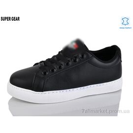 Кросівки жіночі модні Весна/осінь A01773 black (10 пар р.36-41) "Super Gear" недорого оптом від прямого постачальника