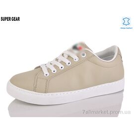 Кросівки жіночі модні Весна/осінь A01773 beige (10 пар р.36-41) "Super Gear" недорого оптом від прямого постачальника