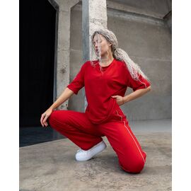 Фотография Костюм женский 35 red р.42-58 "Sinevir" недорого оптом от прямого поставщика