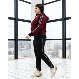 Костюм спортивний жіночий теплий Д108 wine р.XL-4XL "AZNA" недорого оптом від прямого постачальника