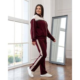 Костюм спортивний жіночий теплий Д159 wine р.XL-4XL "AZNA" недорого оптом від прямого постачальника