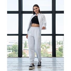 Фотография Костюм спортивный женский тёплый Д158 l.grey р.XS-L "AZNA" недорого оптом от прямого поставщика