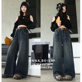 Фотография Джинсы детские на девочку 25982 navy р.28-32 "Major" недорого оптом от прямого поставщика