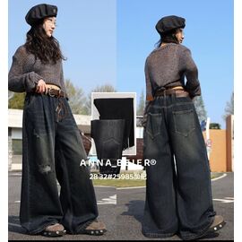 Фотография Джинсы детские на девочку 25985 navy р.28-32 "Major" недорого оптом от прямого поставщика