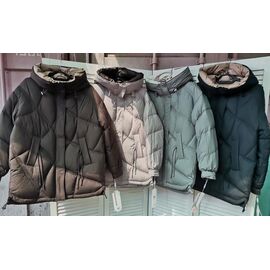 Куртка жіноча зимова 696 brown р.48-58 "Yafeier" недорого оптом від прямого постачальника