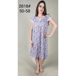 Нічня жіноча 2618 l.blue р.50-56 "HOME STYLE" недорого оптом від прямого постачальника